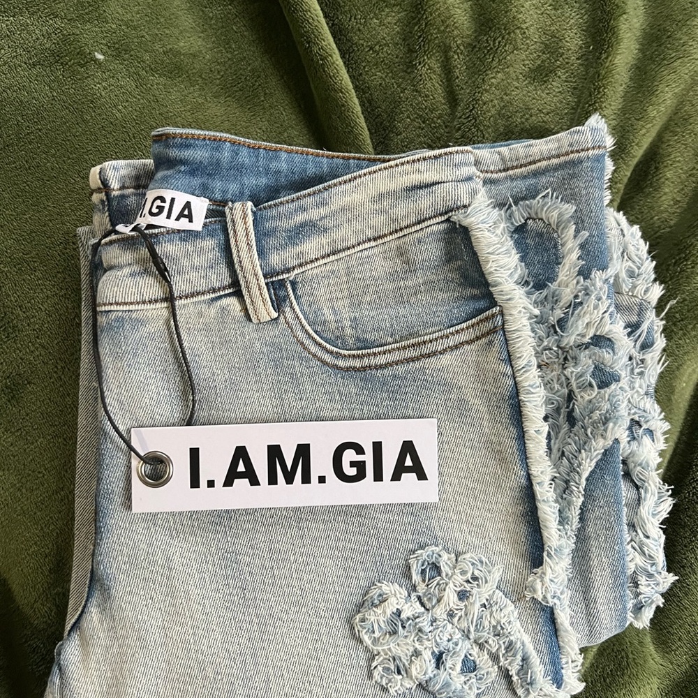 I.AM.GIA Light Blue Distressed Women's Tyla jean